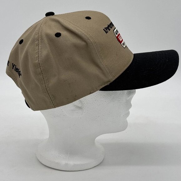 Pioneer Seed Corn Trucker Hat Yield Leaders Snapback Brown Black Adjustable - Picture 6 of 9
